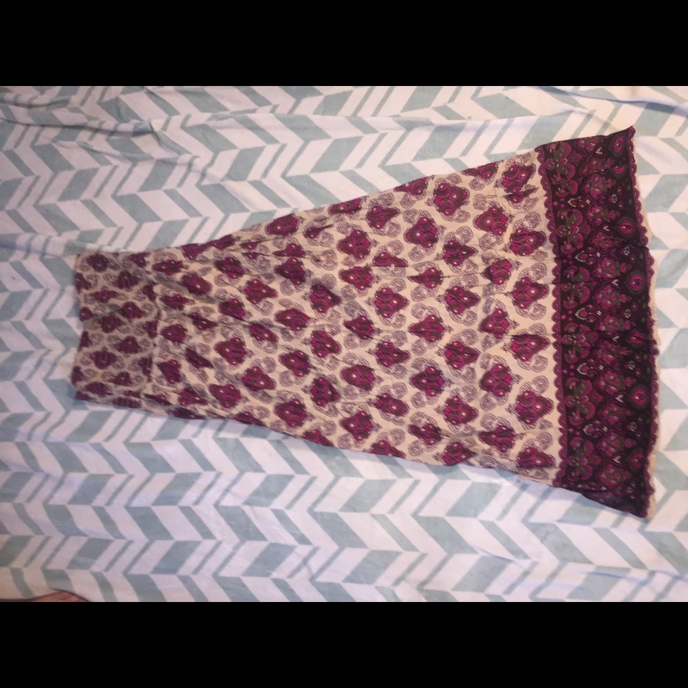 patterned maxi dress or swimsuit cover up